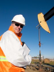 Oil Pumpjack Worker Photo
