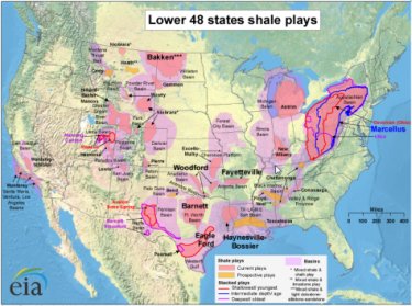 Natural Shale Gas Jobs Map image